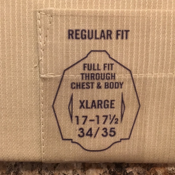 Mens Arrow dress shirt 17 - 17 1/2 34/35 XL NWT - Picture 3 of 4